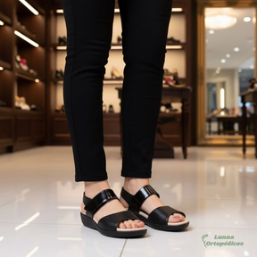 SANDALIA ULTRACONFORTO DE VELCRO MARLLY - BLACK FRIDAY